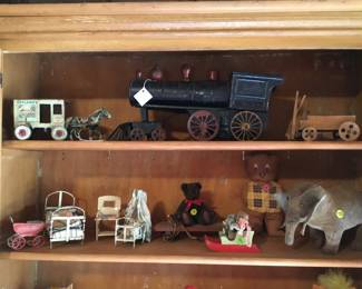 Tin Toylands milk & cream horse and cart