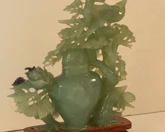 Handcrafted 2 Piece Jade Vasey Jar