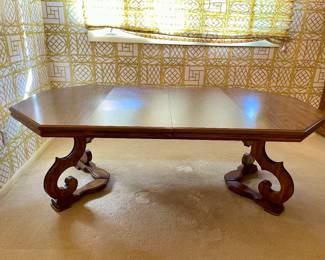 Vintage Drexel Dark Wood Dining Table
