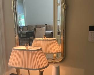 Beautiful mirrors and lamps