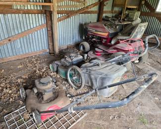 Lawm mowers do NOT work either but if anyone wants them, please make offer.