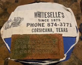 2 Whitesell's aprons and bricks for any historical collectors.