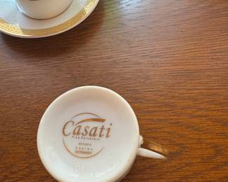 Casati gold plated coffee set