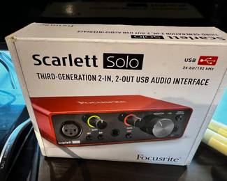 Scarlet solo Focusrite