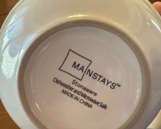  mainstays China/stoneware