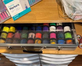  outline markers, and paints