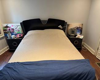  Ashley furniture, bed, and nightstands