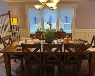 Darby collection dinning table chairs wine bar