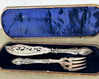 Silver plate serving utensils