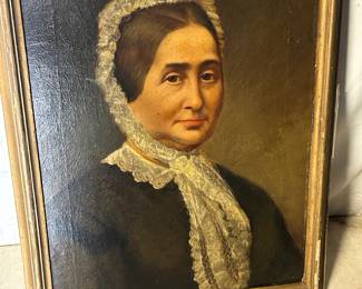 Vintage oil painting – woman