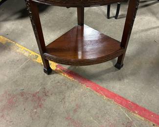 V shaped side table