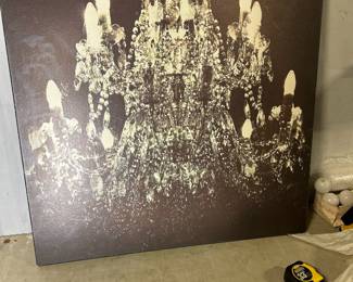 Chandelier canvas picture