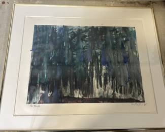 Signed, abstract painting