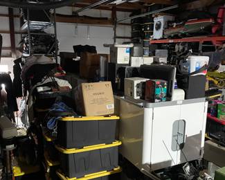 This is how it started. There were floor to ceiling totes on industrial shelves.