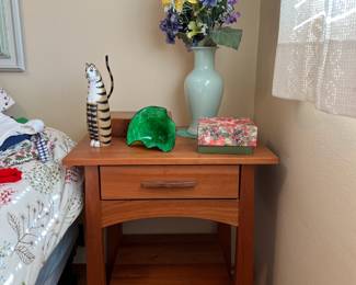 Pair of Wood Castle Reflections Nightstands