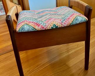 Mid Century Piano Storage Stool