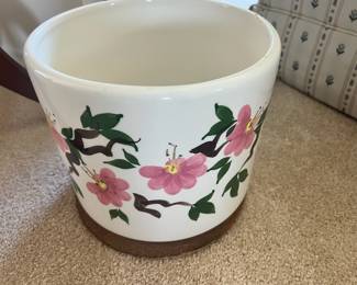 Hand Painted Floral Flower Pot