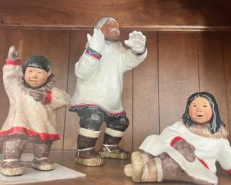Alaskan Eskimo C. Alan Johnson Figurines