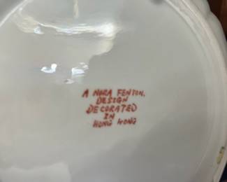 Nora Fenton Designed Floral Plate & Bowl – Made in Hong Kong