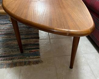 Danish Control Furniture Makers Mid Century Coffee Table with Tapered Legs