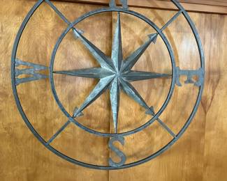 Metal Compass Wall Decor