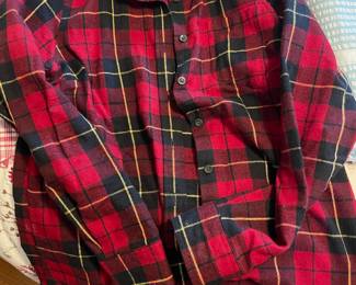 L.L. Bean Red Plaid Button Up Shirt – Size Medium