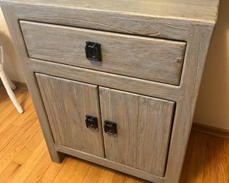 Gray Rustic Night Stand