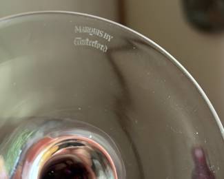 Set of 8 Marquis by Waterford Multicolored Polka Dot Martini Glasses