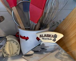 Assortment of Kitchen Utensils, Alaska Ulu Knife