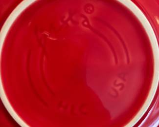Set of 4 Fiestaware Scarlet Red Cereal Bowls