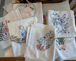 Embroidered Tea Towels