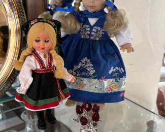 Norwegian Dolls, Crystal Red Roses Figurine