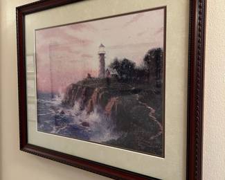 Framed & Matted Print "Sunset Light" by Thomas Kinkade