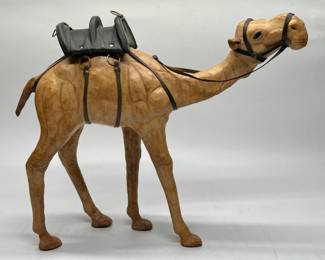 Vintage Leather Wrapped Camel Made in India