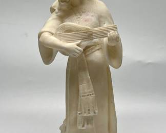 Vintage Carved Alabaster Stone Figurine