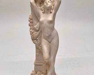 Vintage Alabaster Oath to Love Figurine