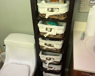 Tall Shelf with Baskets
