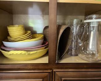 Melamine and plastic serving ware