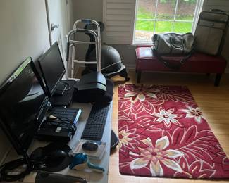 Monitors and office supplies