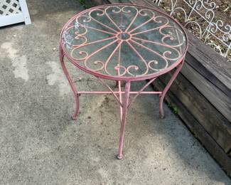Metal and Glass Table