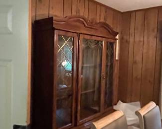 Hutch the glass shelves