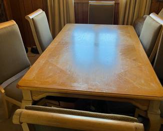 Thomasville furniture dining room table 6 chairs