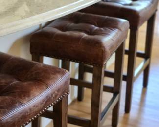 Bar stools. A nice quality set