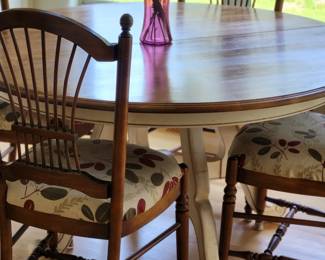 Amazing ethan allen furniture with a leaf four chairs