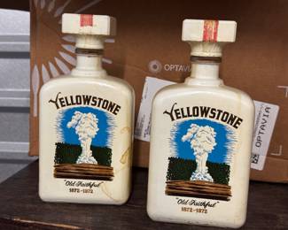 1972 Yellowstone Jim Beam Decanters $25