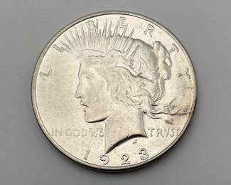 1923-D US Peace Silver Dollar