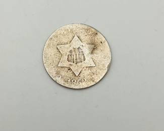 1852 3 Cent Silver