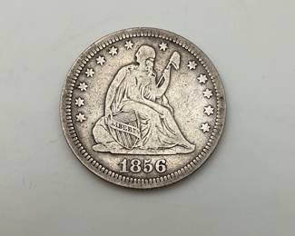 1856 Seated Liberty Quarter