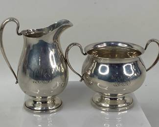 Sterling Silver Cream and Sugar