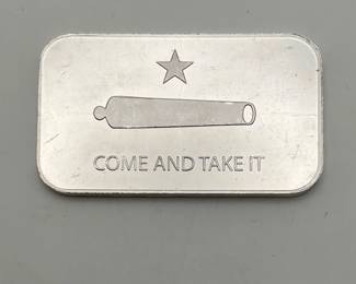 "Come and Take It" Divisible 1 oz Silver Bar